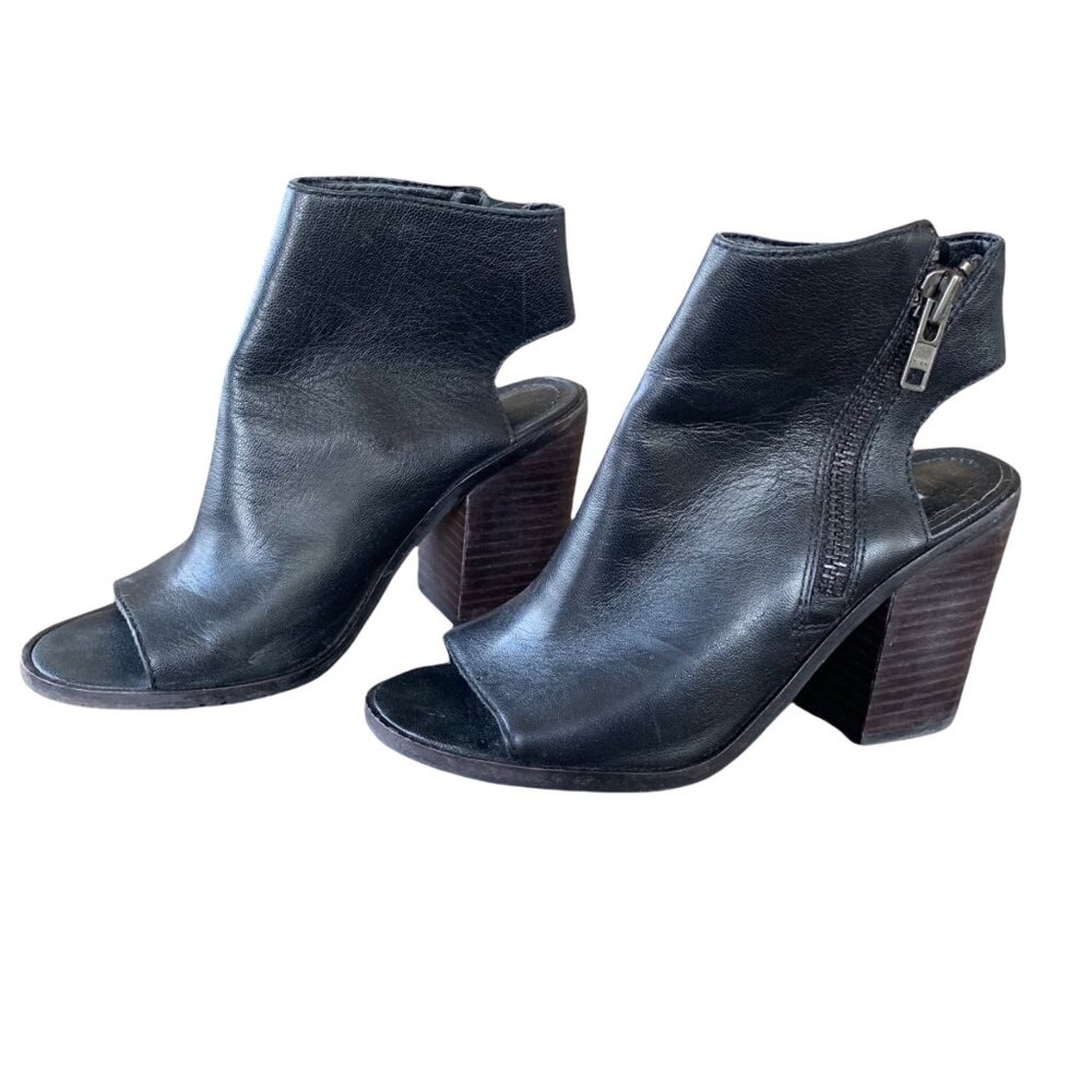 Steve Madden Leather Platform Open Toe Cutout Edgy Boho Boots7